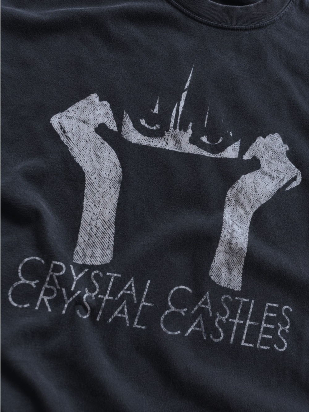 Crystal Castles Band Graphite Color T-Shirt - Picture 2 of 2
